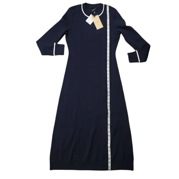 Halogen Long Sleeve Sweater Dress In Navy Night - Picture 9 of 11